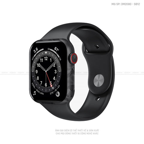 Dán Skin Apple Watch Vân Nổi Camo Black | 3M2080 - SB12