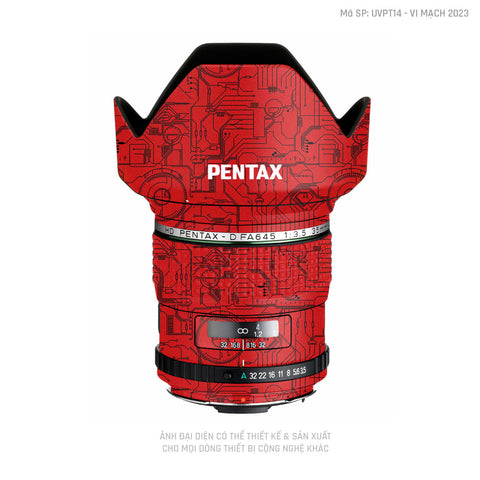 Ống Kính Pentax Vân Nổi Vi Mạch 2023 Đỏ | UVPT14