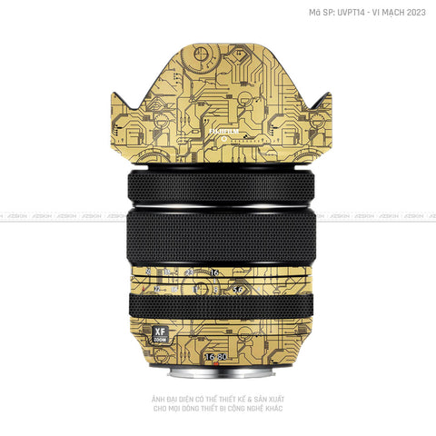 Dán Skin Ống Kính Fujifilm Vân Nổi Vi Mạch 2023 Vàng | UVPT14