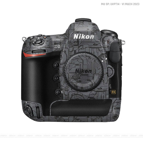 Dán Skin Máy Ảnh  Nikon Vân Nổi Vi Mạch 2023 Xám | UVPT14