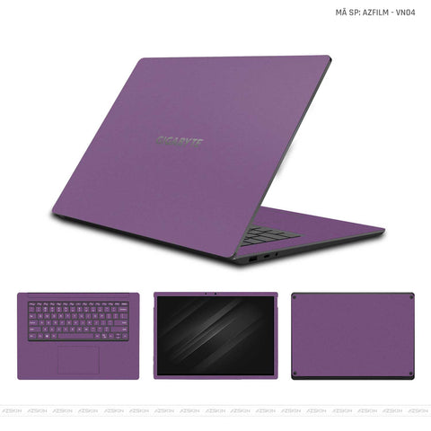 Dán Skin Laptop Gigabyte Vinyl Series Màu Tím Nhám | VN04 Dán Skin Laptop Gigabyte Vinyl Series Màu Tím Nhám | VN04