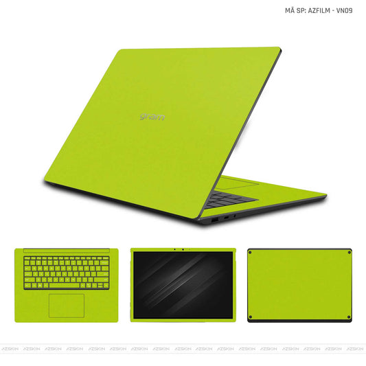 Dán Skin Laptop LG Gram Vinyl Series Màu Xanh Chuối | VN09