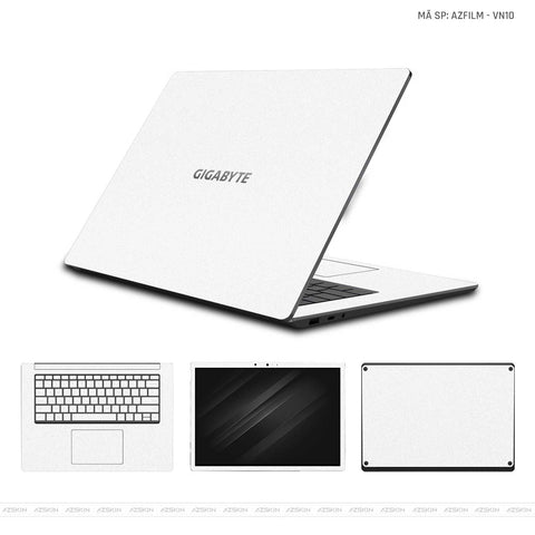 Dán Skin Laptop Gigabyte Vinyl Series Màu Trắng | VN10 Dán Skin Laptop Gigabyte Vinyl Series Màu Trắng | VN10