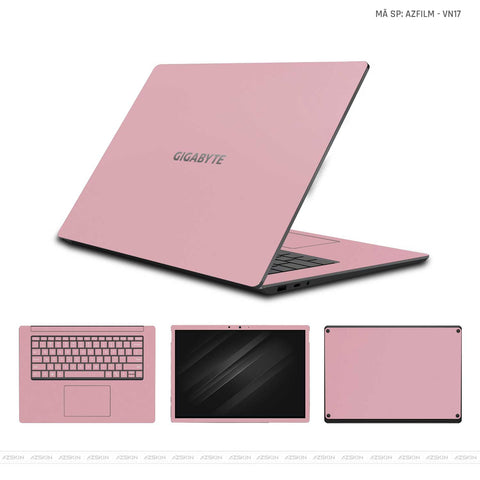 Dán Skin Laptop Gigabyte Vinyl Series Màu Hồng Nhạt | VN17 Dán Skin Laptop Gigabyte Vinyl Series Màu Hồng Nhạt | VN17