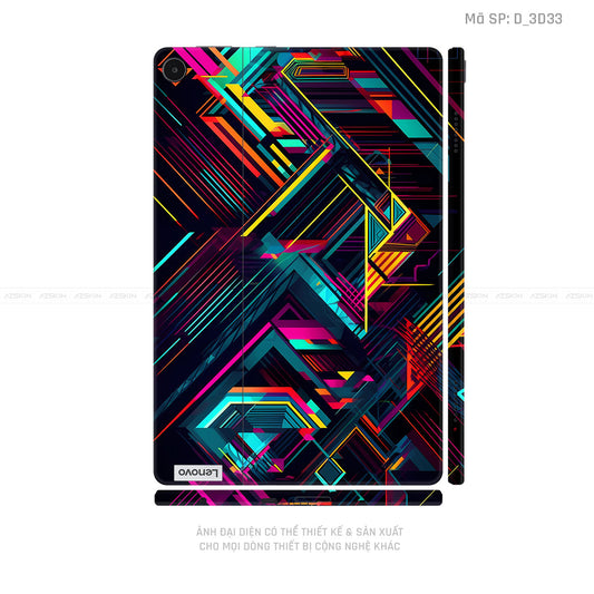 Dán Skin Máy Tính Bảng Lenovo Pad Series Hình Nghệ Thuật 3D | D_3D33