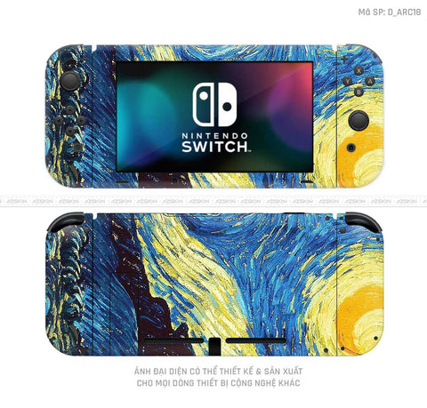 Dán Skin Máy Chơi Game Nintendo Switch Hình Nghệ Thuật Arcrylic | D_ARC18