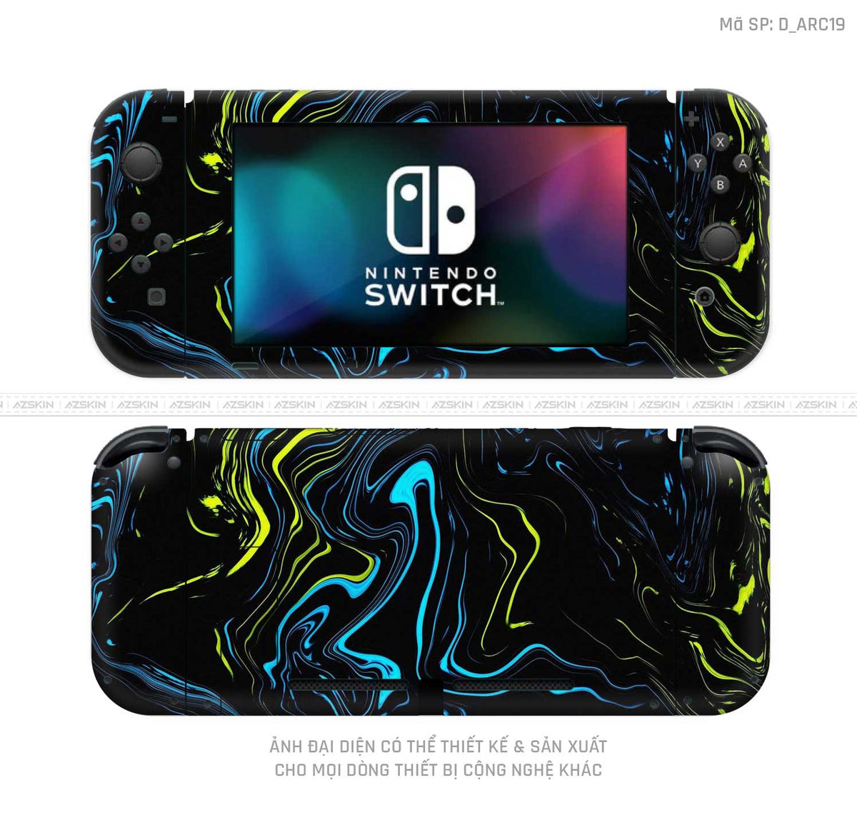 Dán Skin Máy Chơi Game Nintendo Switch Hình Nghệ Thuật Arcrylic | D_ARC19