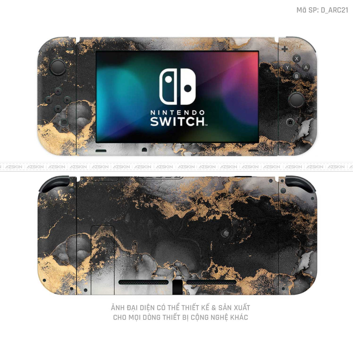 Dán Skin Máy Chơi Game Nintendo Switch Hình Nghệ Thuật Arcrylic | D_ARC21