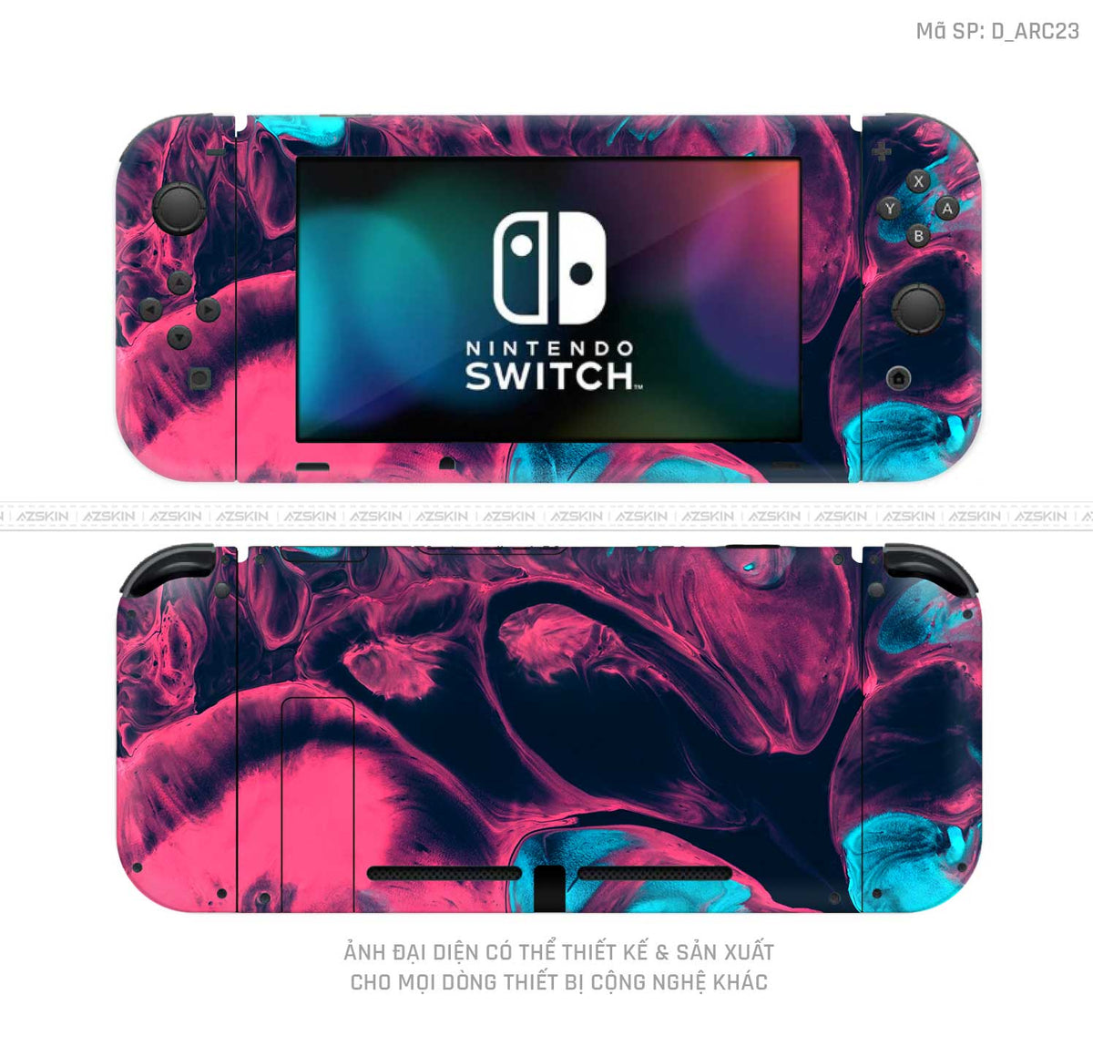 Dán Skin Máy Chơi Game Nintendo Switch Hình Nghệ Thuật Arcrylic | D_ARC23