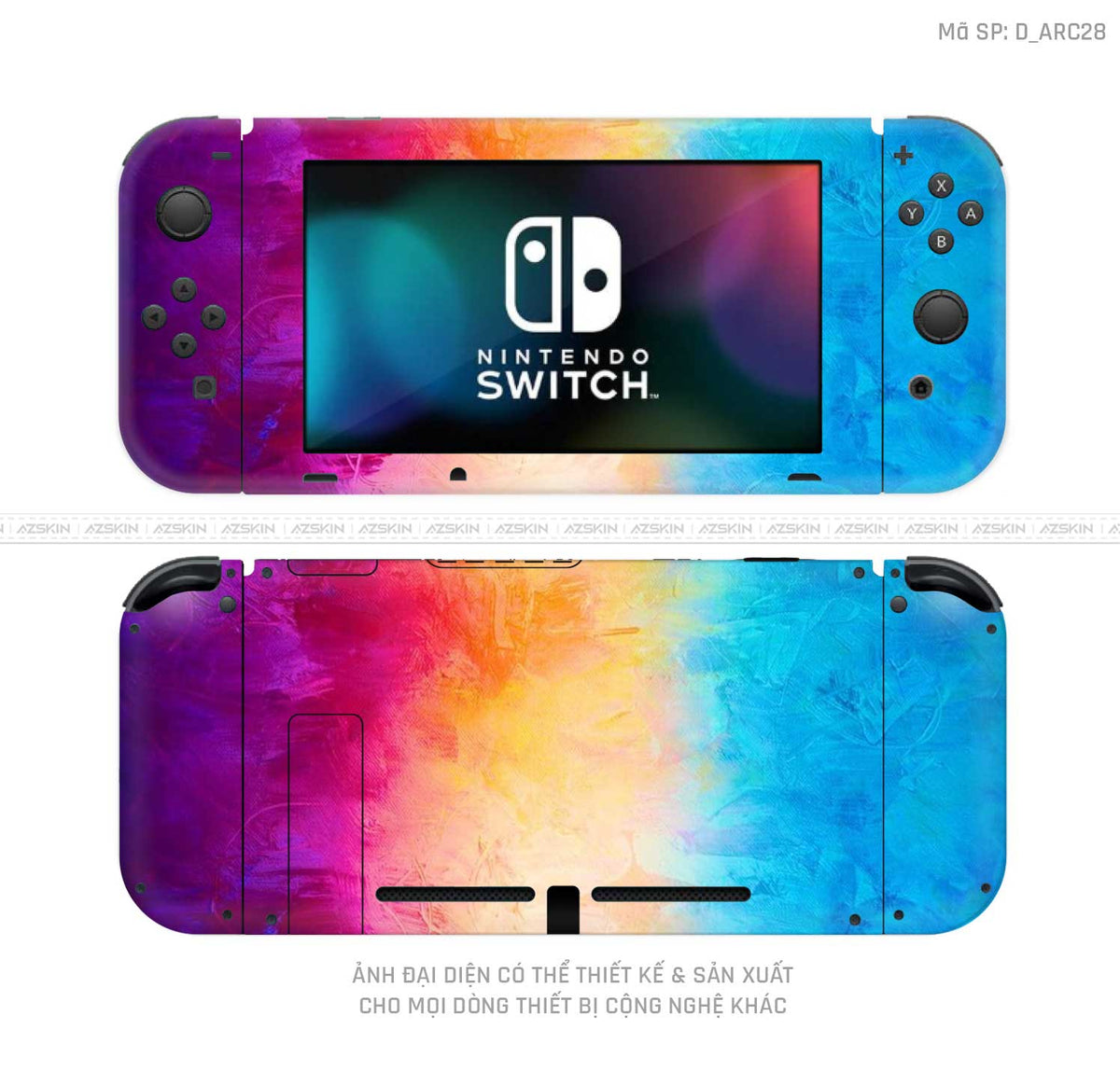 Dán Skin Máy Chơi Game Nintendo Switch Hình Nghệ Thuật Arcrylic | D_ARC28