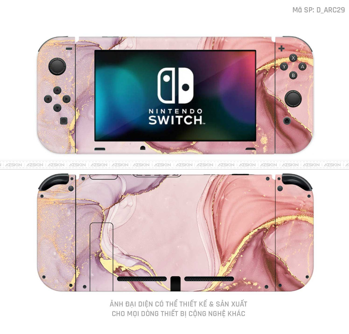 Dán Skin Máy Chơi Game Nintendo Switch Hình Nghệ Thuật Arcrylic | D_ARC29