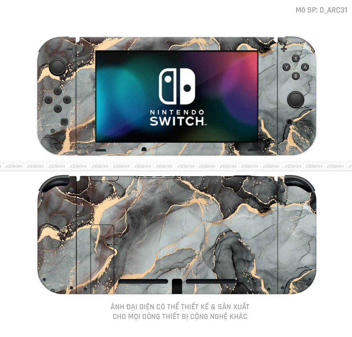 Dán Skin Máy Chơi Game Nintendo Switch Hình Nghệ Thuật Arcrylic | D_ARC31
