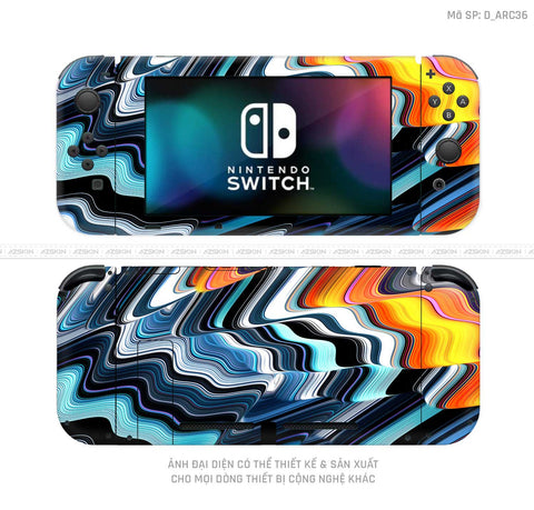Dán Skin Máy Chơi Game Nintendo Switch Hình Nghệ Thuật Arcrylic | D_ARC36