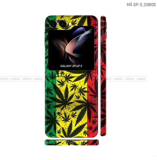 Dán Skin Galaxy Z Flip 7 Hình Canabis | D_CNB05