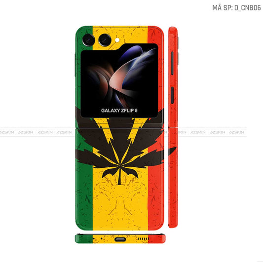 Dán Skin Galaxy Z Flip 7 Hình Canabis | D_CNB06