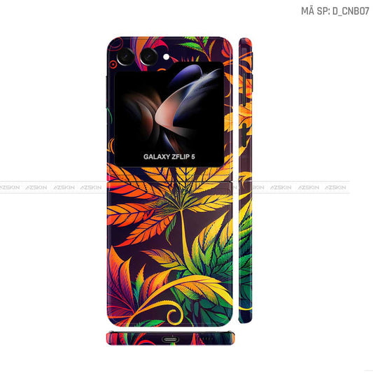 Dán Skin Galaxy Z Flip 7 Hình Canabis | D_CNB07