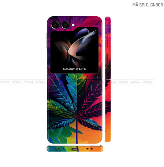 Dán Skin Galaxy Z Flip 7 Hình Canabis | D_CNB08