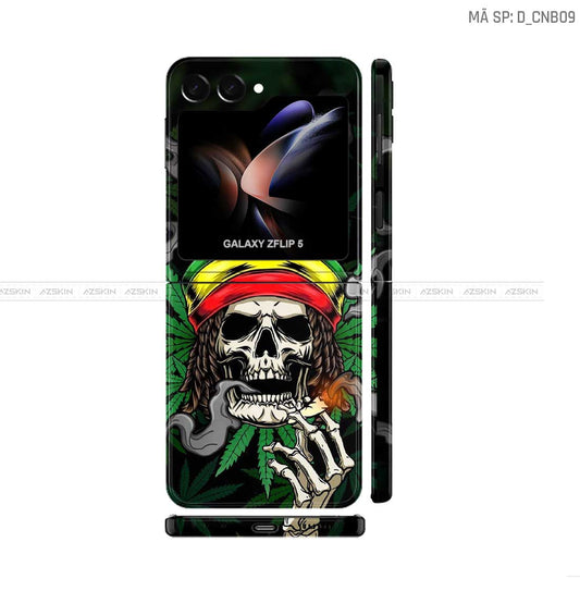 Dán Skin Galaxy Z Flip 7 Hình Canabis | D_CNB09