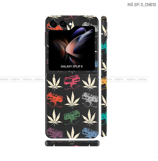 Dán Skin Galaxy Z Flip 7 Hình Canabis | D_CNB10