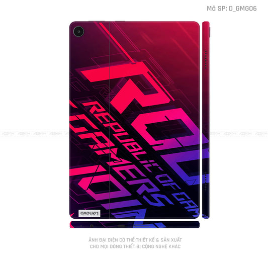 Dán Skin Máy Tính Bảng Lenovo Pad Series Hình Gaming Gear | D_GMG06