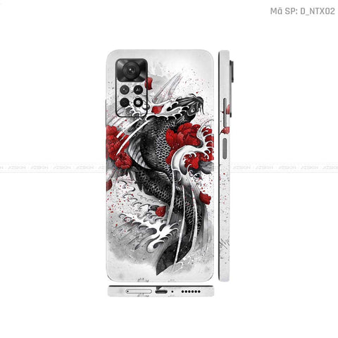 Dán Skin Xiaomi Redmi Note 11 Series Hình Tattoo | D_NTX02