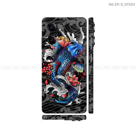 Dán Skin Xiaomi Redmi Note 12 Series Hình Tattoo | D_NTX04