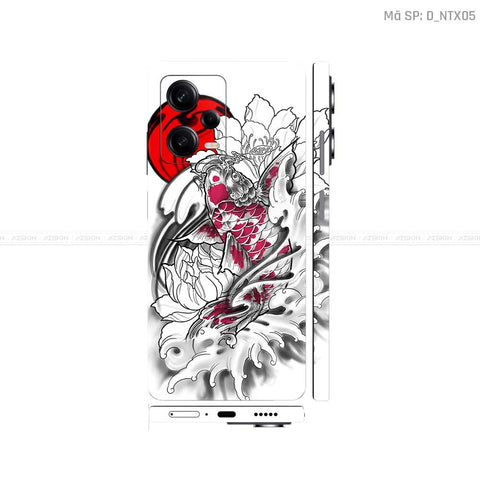 Dán Skin Xiaomi Redmi Note 12 Series Hình Tattoo | D_NTX05