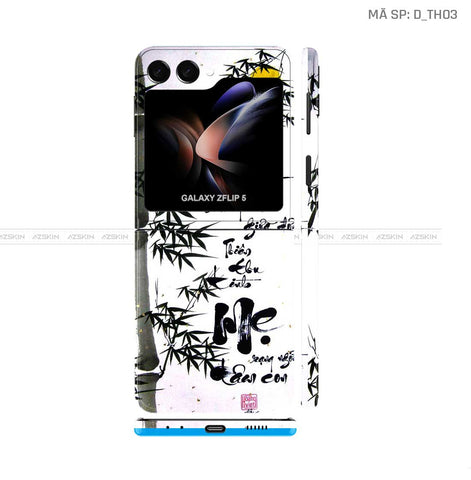Dán Skin Galaxy Z Flip 7 Hình Thư Pháp | D_TH03 Dán Skin Galaxy Z Flip 7 Hình Thư Pháp | D_TH03
