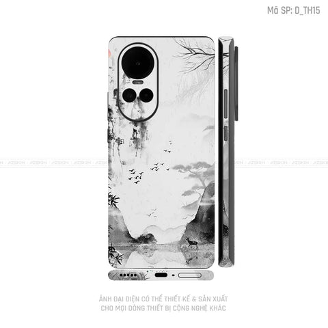 Miếng Dán Skin Điện Thoại OPPO Reno Series Hình Thư Pháp | D_TH15 Miếng Dán Skin Điện Thoại OPPO Reno Series Hình Thư Pháp | D_TH15