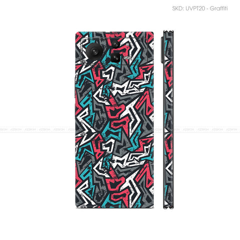 Dán Skin Điện Thoại Xiaomi Mix Fold Series Vân Nổi Graffiti 04 | UVPT20
