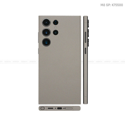 Dán Skin Samsung Galaxy S24 Series Màu Titanium | K75500