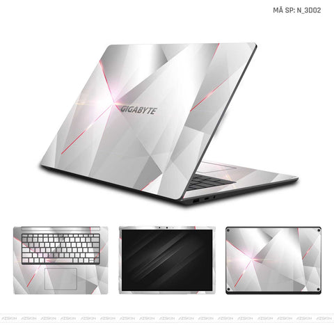 Dán Skin Laptop Gigabyte Hình 3D | N_3D02 Dán Skin Laptop Gigabyte Hình 3D | N_3D02