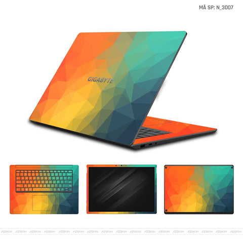 Dán Skin Laptop Gigabyte Hình 3D | N_3D07 Dán Skin Laptop Gigabyte Hình 3D | N_3D07