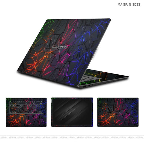 Dán Skin Laptop Gigabyte Hình 3D | N_3D33 Dán Skin Laptop Gigabyte Hình 3D | N_3D33