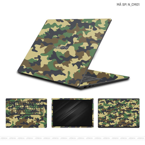 Dán Skin Laptop Gigabyte Hình Camo | N_CM01 Dán Skin Laptop Gigabyte Hình Camo | N_CM01