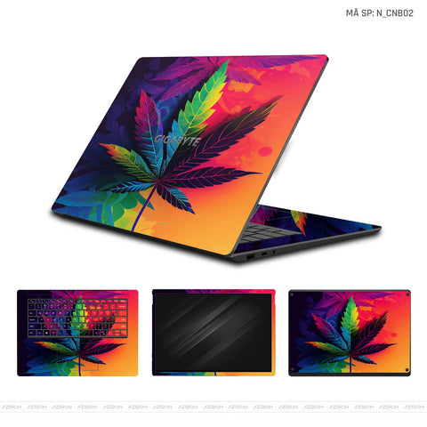 Dán Skin Laptop Gigabyte Hình Canabis | N_CNB2 Dán Skin Laptop Gigabyte Hình Canabis | N_CNB2