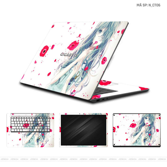 Dán Skin Laptop Gigabyte Hình Dễ Thương | N_CT06
