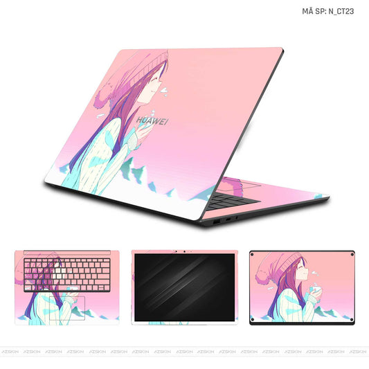 Dán Skin Laptop Huawei Hình Dễ Thương | N_CT23