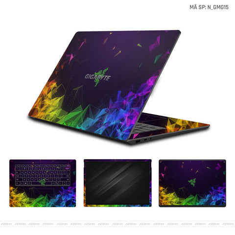 Dán Skin Laptop Gigabyte Hình Gaming Gear | N_GMG15 Dán Skin Laptop Gigabyte Hình Gaming Gear | N_GMG15