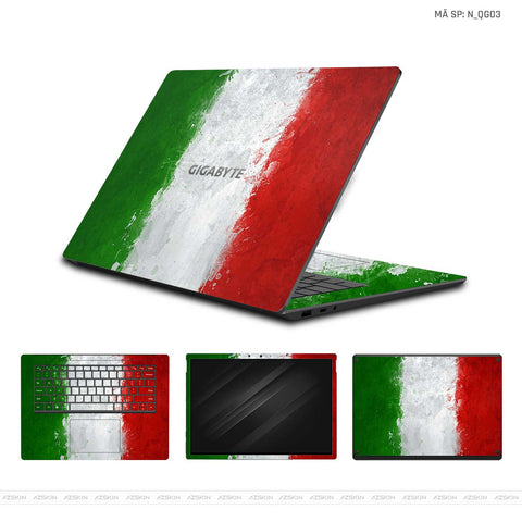 Dán Skin Laptop Gigabyte Hình Quốc Gia | N_QG03 Dán Skin Laptop Gigabyte Hình Quốc Gia | N_QG03