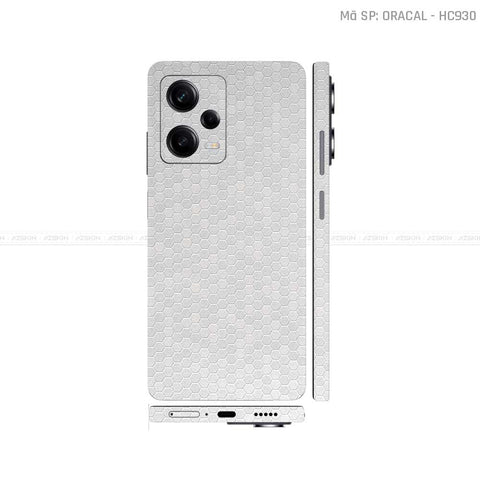 Dán Skin Xiaomi Redmi Note 12 Series Bạc Tổ Ong | HC930