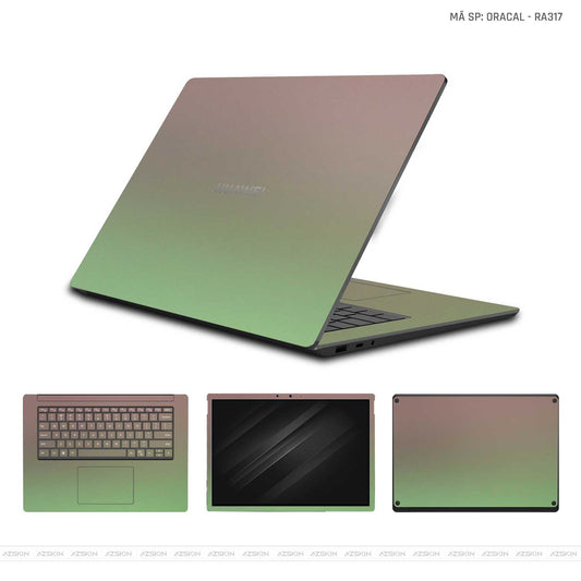 Dán Skin Laptop Huawei Màu Xanh Bơ Chuyển Sắc | Oracal RA317
