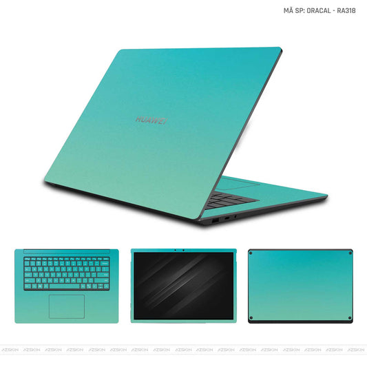 Dán Skin Laptop Huawei Màu Xanh Chuyển Sắc | Oracal RA318