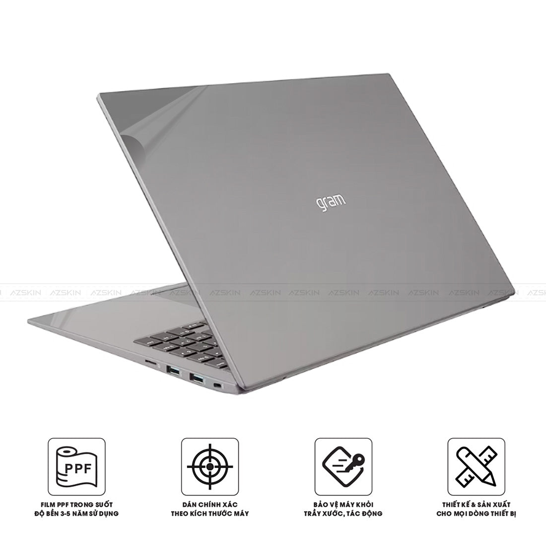 Dán PPF laptop LG Gram chống trầy xước