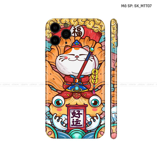 Dán Skin IPhone 11 Series Hình Mèo Thần Tài | D_MTT07