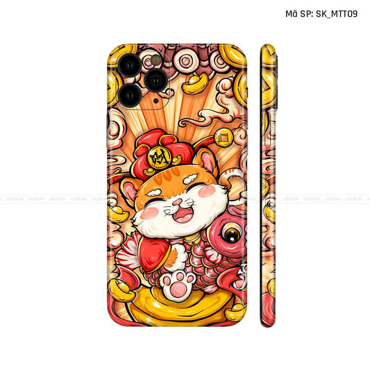 Dán Skin IPhone 11 Series Hình Mèo Thần Tài | D_MTT09