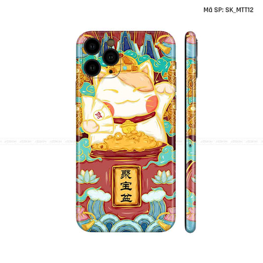 Dán Skin IPhone 11 Series Hình Mèo Thần Tài | D_MTT12