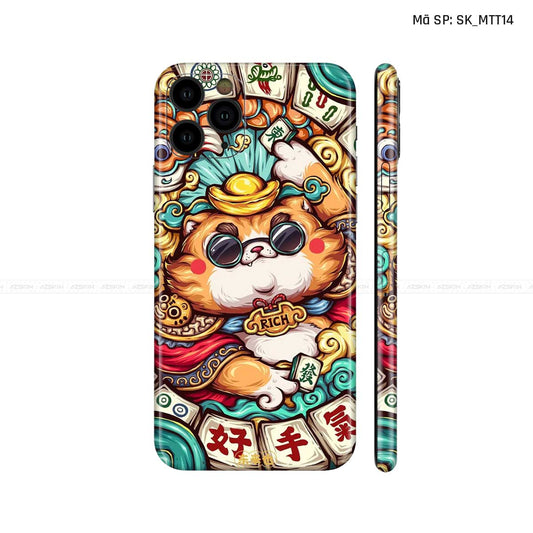 Dán Skin IPhone 11 Series Hình Mèo Thần Tài | D_MTT14