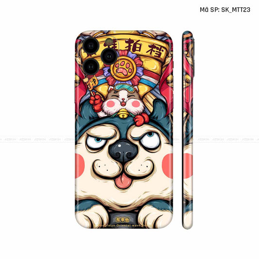 Dán Skin IPhone 11 Series Hình Mèo Thần Tài | D_MTT23
