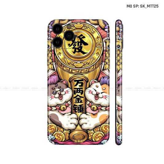 Dán Skin IPhone 11 Series Hình Mèo Thần Tài | D_MTT25